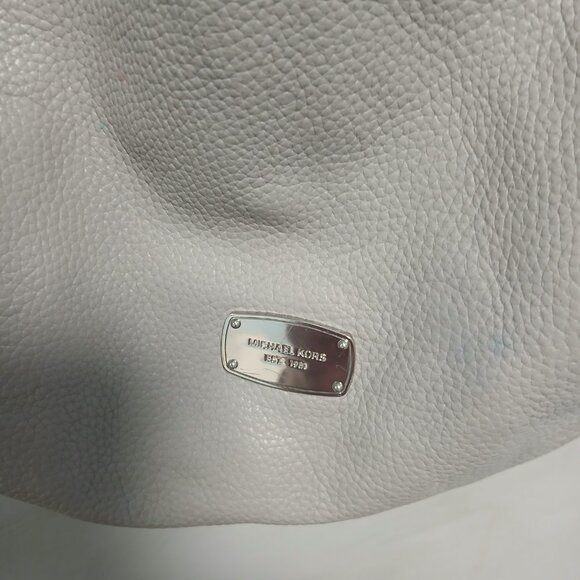 Michael Kors Soft Gray Leather Hobo - Picture 11 of 12